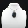 Pendentif ovale en Labradorite - 0