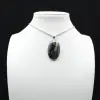 Pendentif ovale en Labradorite - 0
