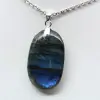 Pendentif ovale en Labradorite - 1