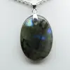 Pendentif ovale en Labradorite - 2