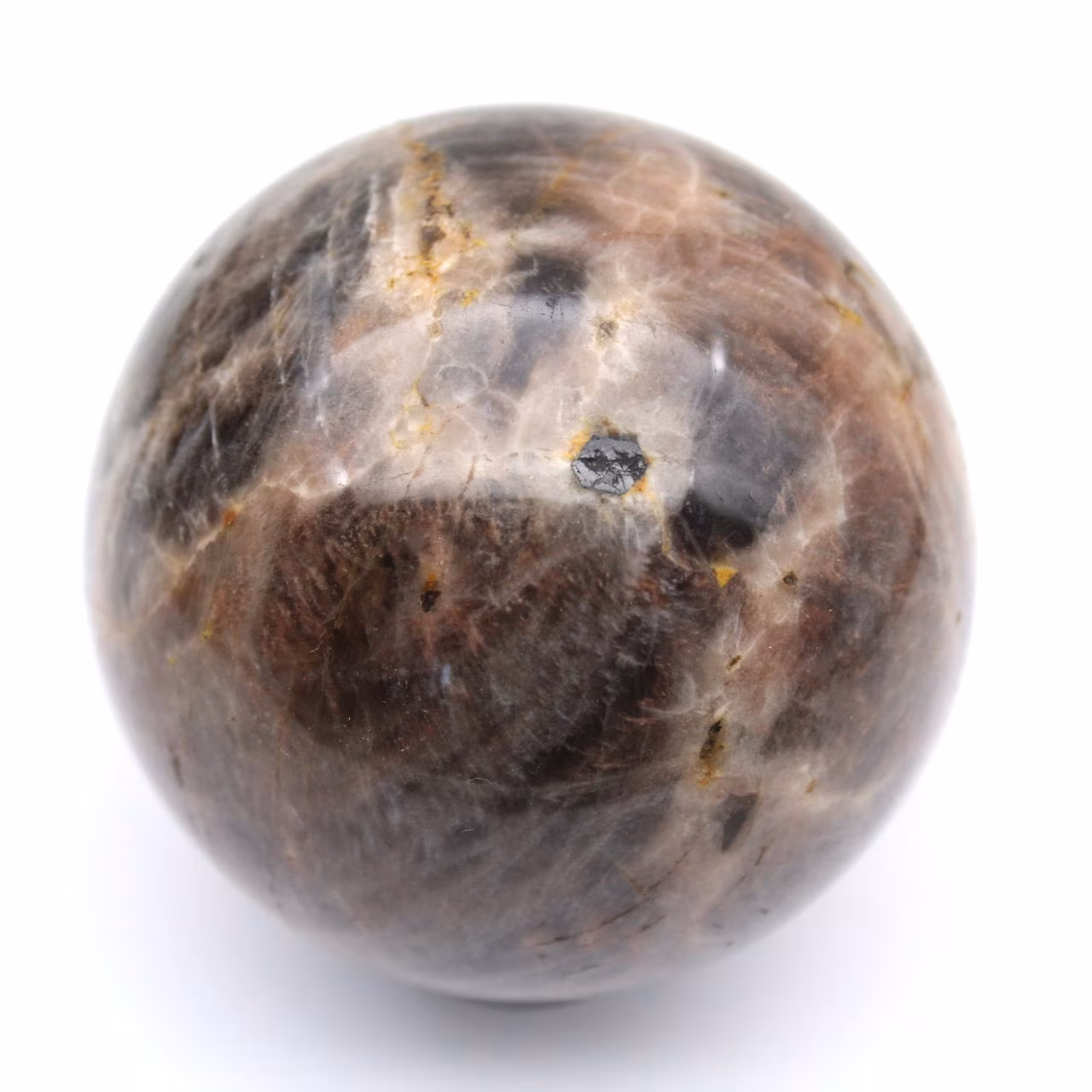 Sphère en pierre de lune de Madagascar