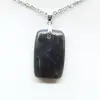 Pendentif rectangle en labradorite - 2