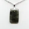Pendentif rectangle en labradorite - 2
