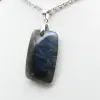 Pendentif rectangle en labradorite - 1
