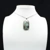 Pendentif rectangle en labradorite - 9