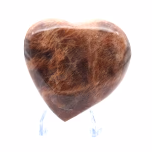 Coeur en pierre de microcline de Madagascar