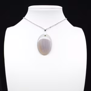 Pendentif en agate rubanée