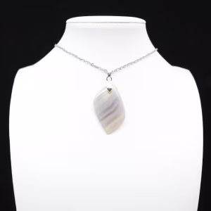 Pendentif en agate rubanée