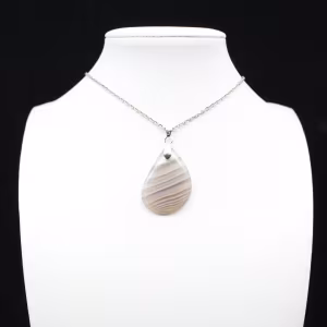 Pendentif en agate rubanée