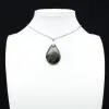 Pendentif de jaspe kambamba en forme de goutte - 0