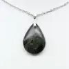 Pendentif de jaspe kambamba en forme de goutte - 1
