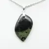 Pendentif de jaspe kambamba en forme de flamme - 1
