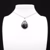 Pendentif de jaspe kambamba en forme de goutte