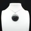 Pendentif rond en labradorite - 0