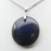 Pendentif rond en labradorite - 1
