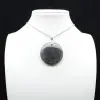 Pendentif rond en labradorite - 0