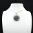 Pendentif rond en labradorite