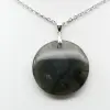 Pendentif rond en labradorite - 2