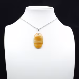 Pendentif en pierre de cornaline