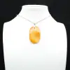 Pendentif en cornaline polie - 0