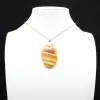 Pendentif en cornaline polie - 0