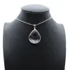 Pendentif en cristal de roche naturel - 0