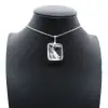 Pendentif en cristal de roche polie - 0