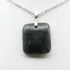 Pendentif carré en labradorite naturelle - 2
