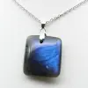 Pendentif carré en labradorite de Madagascar - 1