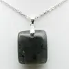 Pendentif carré en labradorite naturelle - 2