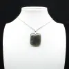 Pendentif carré en labradorite de Madagascar - 0