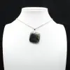 Pendentif carré en labradorite naturelle - 0