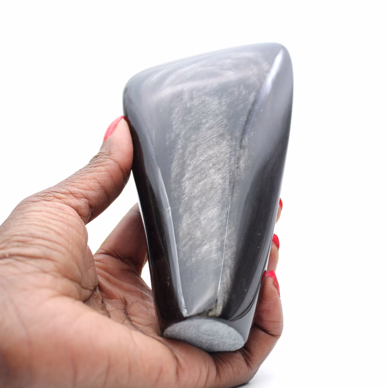 Obsidienne dorée brute polie