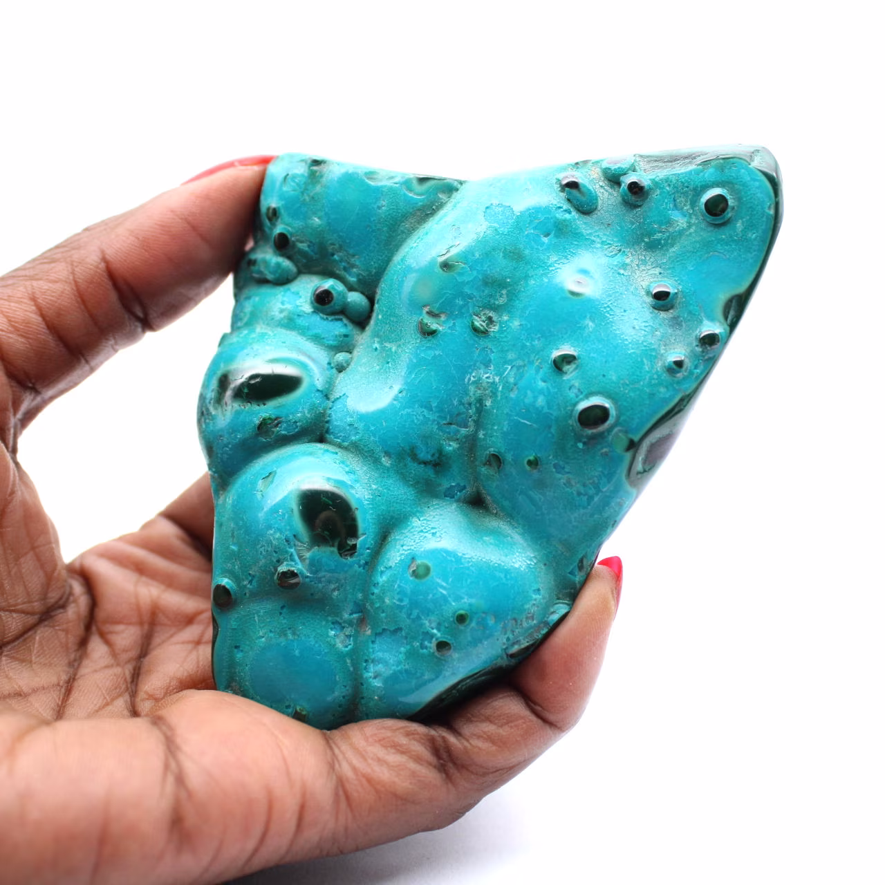 Chrysocolle polie pierre décorative
