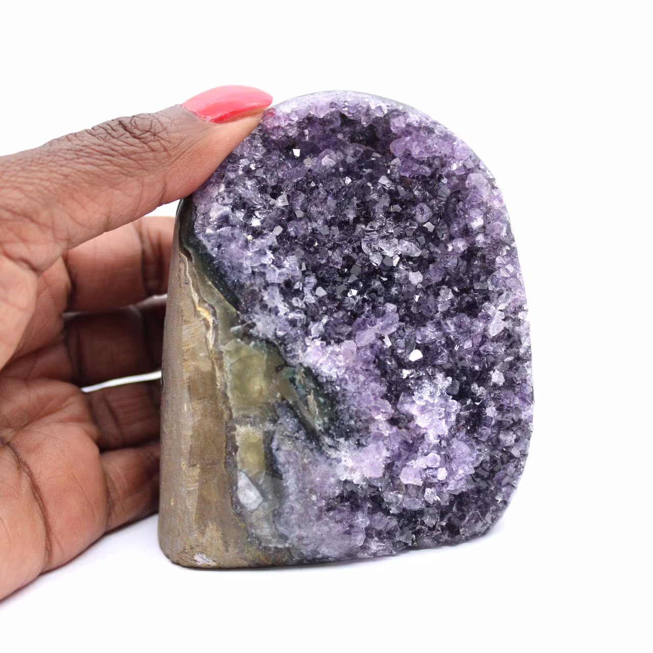 Pierre Améthyste Naturelle Du Brésil - 24,55 Carats - Coupe Ovale - Clarté VS1