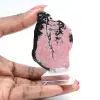 Rhodonite tranche polie de qualité pour décoration - 4