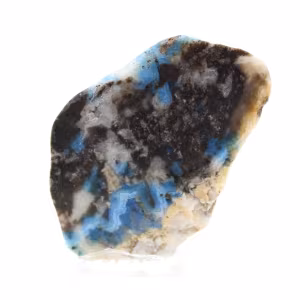 Tranche en pierre d’Azurite Malachite authentique pour décoration