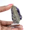 Tranche en pierre de Fluorite Pyrite polie - 0