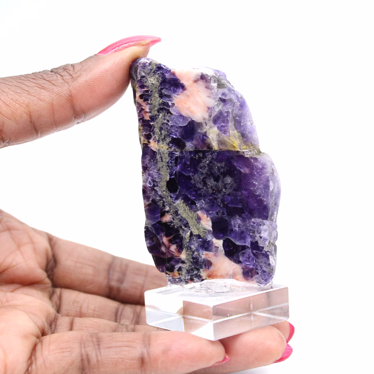 Pierre de Fluorite Pyrite minéral brut pour collection