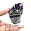 Tranche en pierre de Fluorite Pyrite polie - 0
