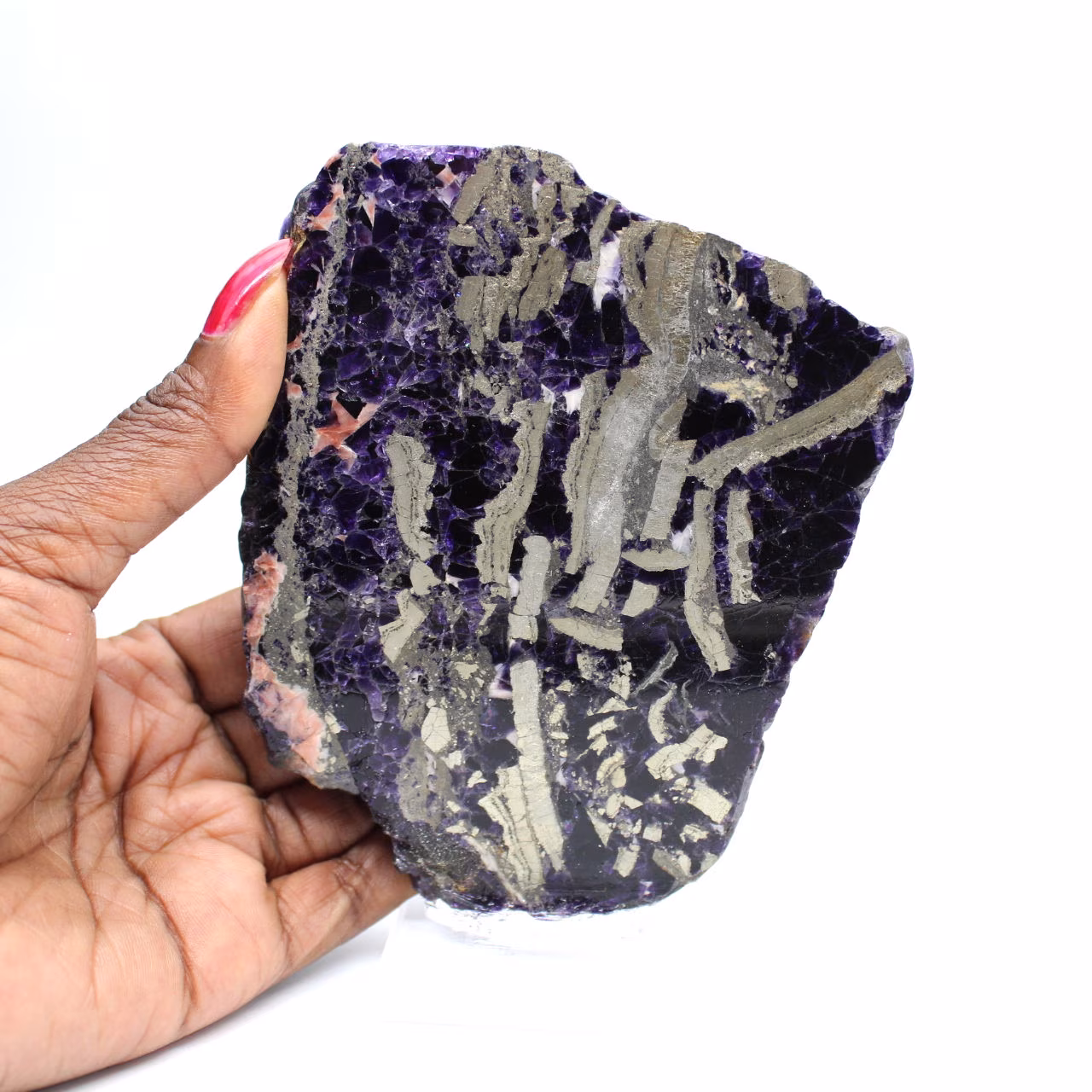 Pierre de Fluorite Pyrite minéral brut pour collection