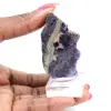 Tranche en pierre de Fluorite Pyrite polie - 0