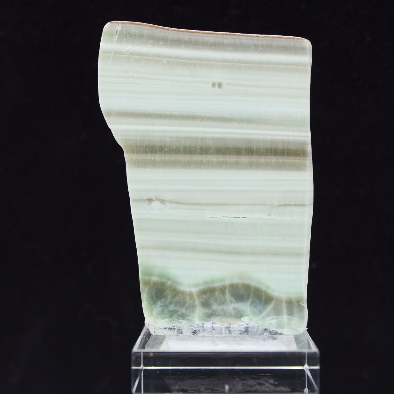 Pierre d’Aragonite verte idéale pour collection
