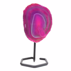 Agate teintée de rose