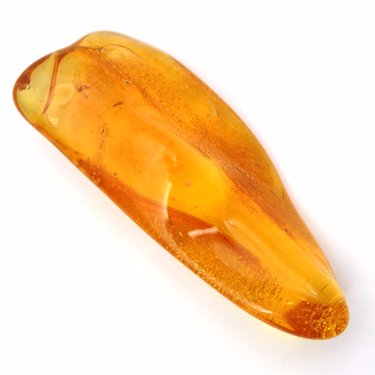 Ambre jaune véritable de la Baltique – Galet pour minéralogie
