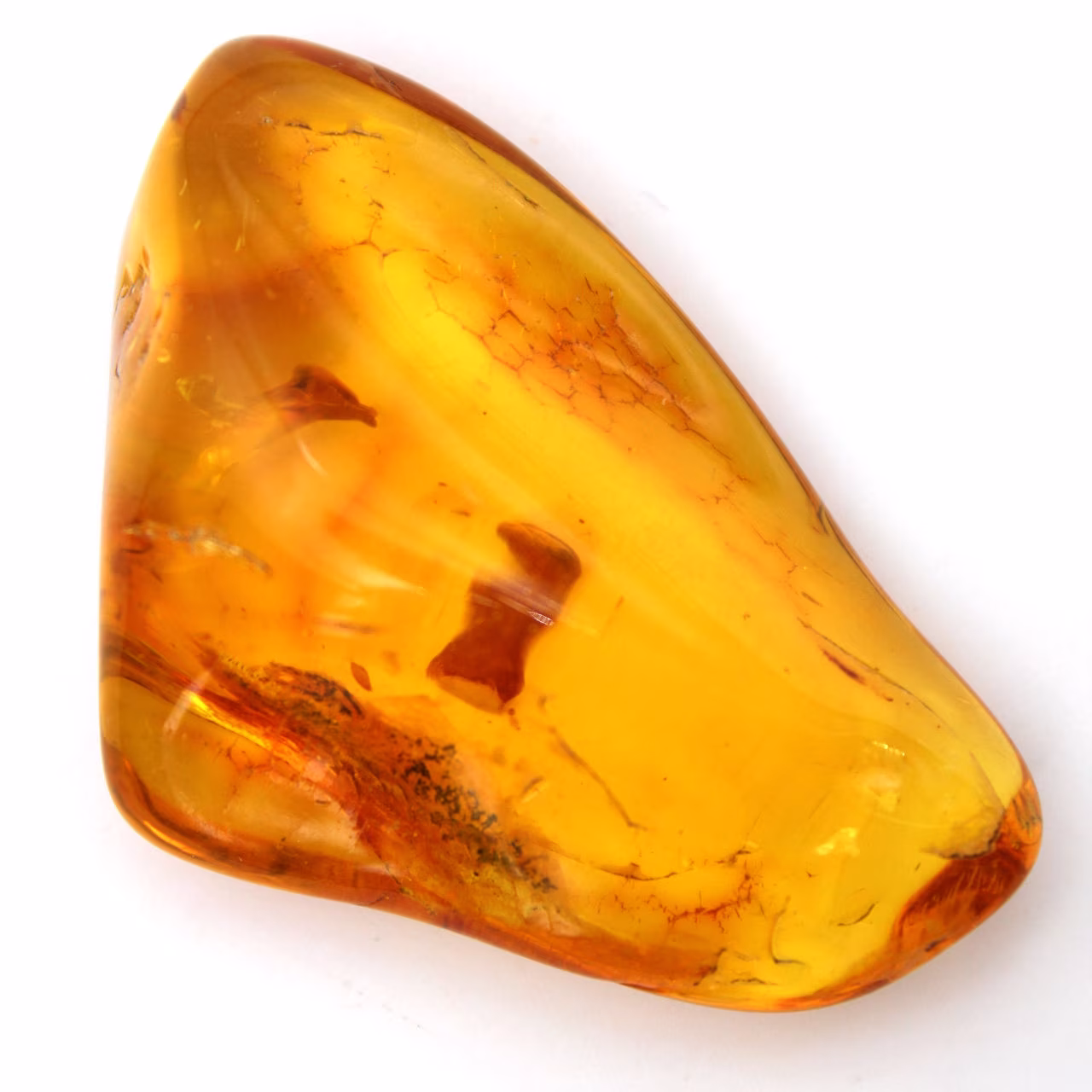 Ambre jaune de la Baltique – Galet poli, Objet de Déco