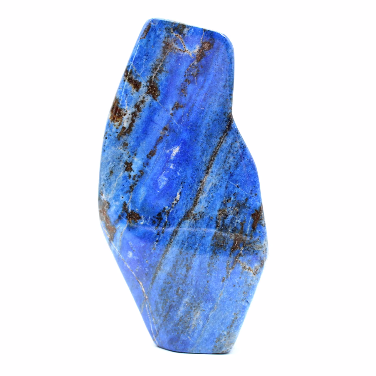 Authentique Lapis-lazuli poli Afghanistan pour votre intérieur