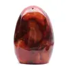 Cornaline Ornement Polie Rouge-Orange de Madagascar - Spécimen de Collection Authentique - 0