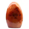 Cornaline Polie XXL Madagascar - Pierre Décorative Rouge-Orange Authentique (Ornement) - 0