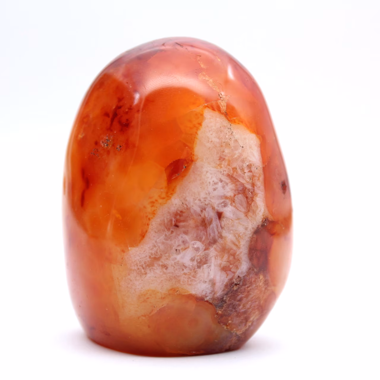Cornaline Polie Miniature - Ornement Pierre Naturelle de Collection (Madagascar)